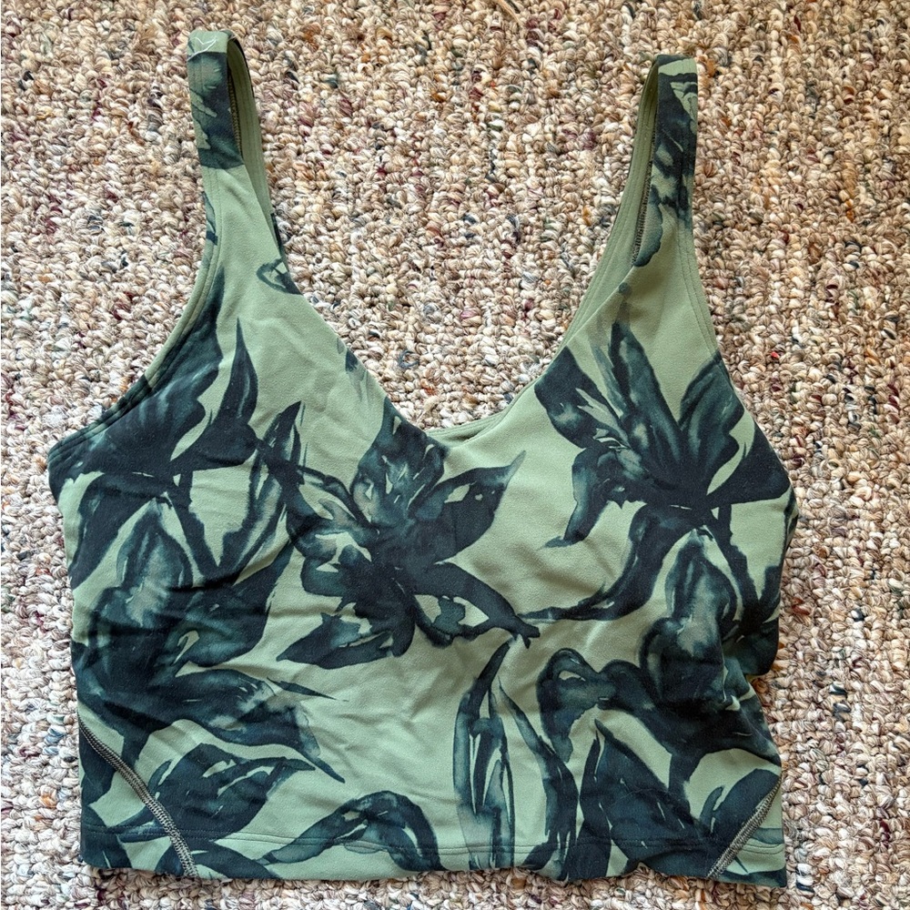 Lululemon Align Tank Green Leaf Print